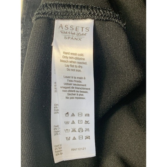 Spanx Assets Red Hot Label Structured Shine Faux Leather Leggings Womens Size XL - Picture 10 of 13